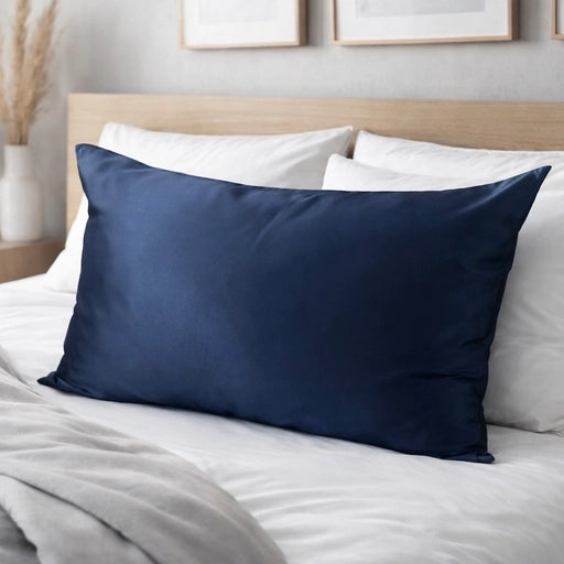 100% Mulberry Silk Pillowcase - Navy image 2