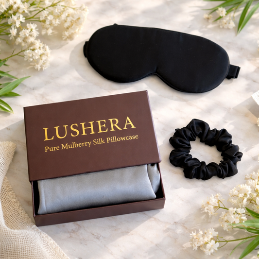 Silk Serenity Set - Black/Grey