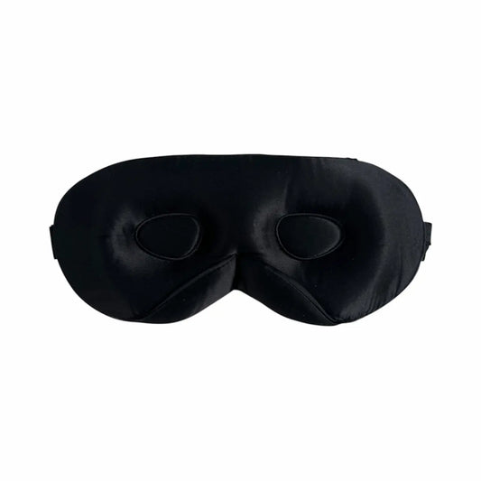 Mulberry Silk 3D Eye Mask - Black image 1