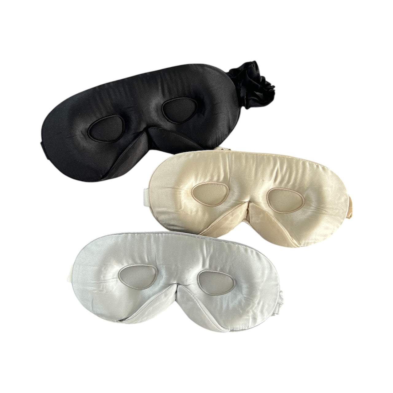 Mulberry Silk 3D Eye Mask - Silver image 4