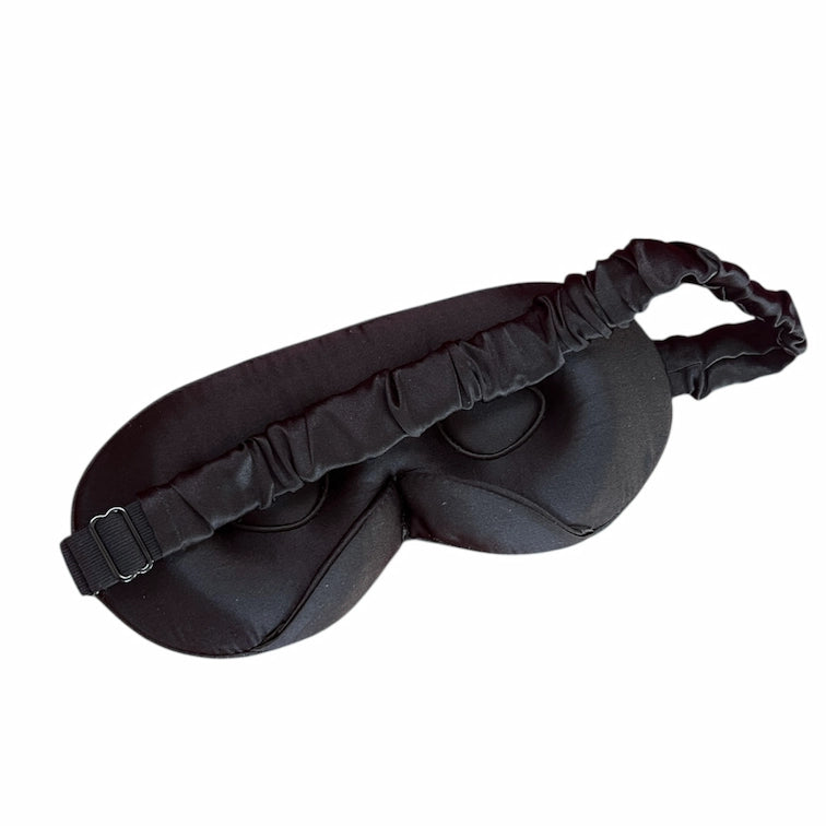 Mulberry Silk 3D Eye Mask - Black image 2